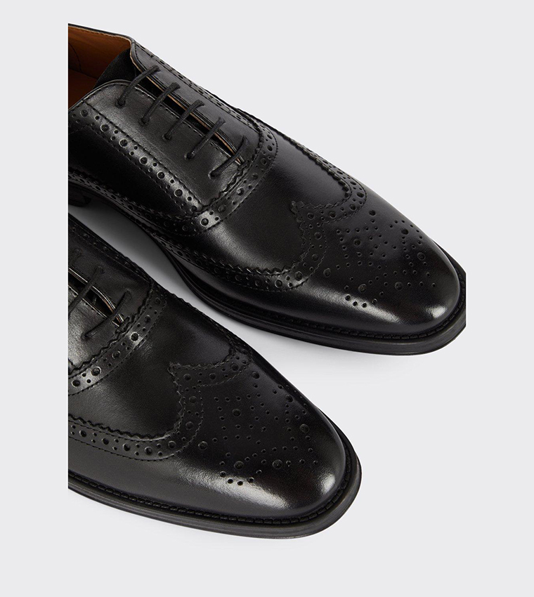 Leather Smart Black Oxford Shoes