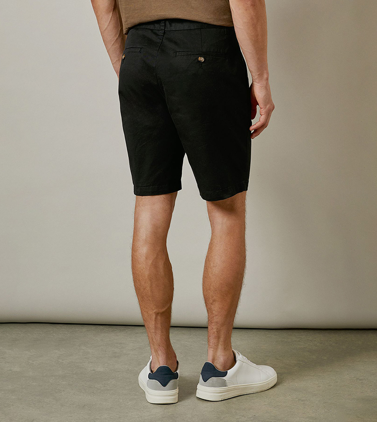 Classic Button Closure Chino Shorts