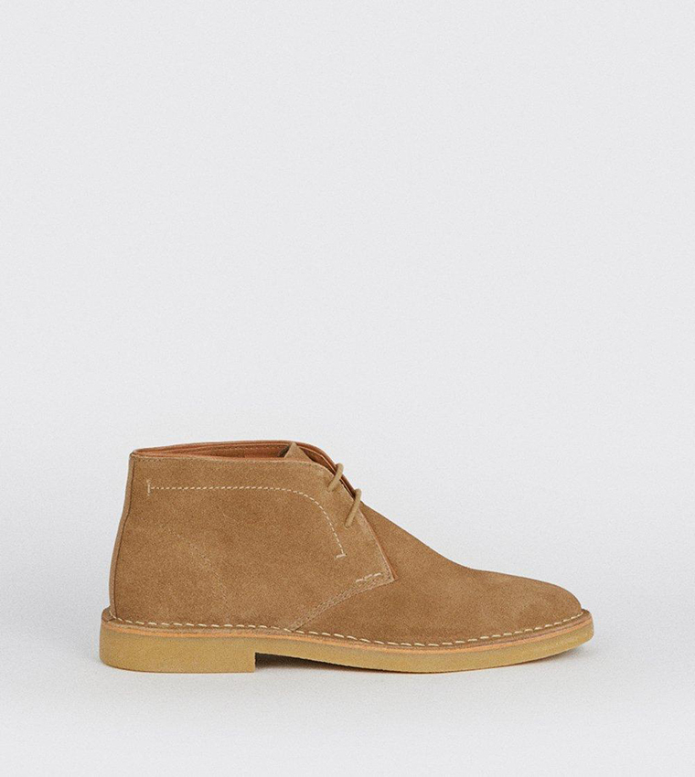Stone Suede Desert Casual Boots