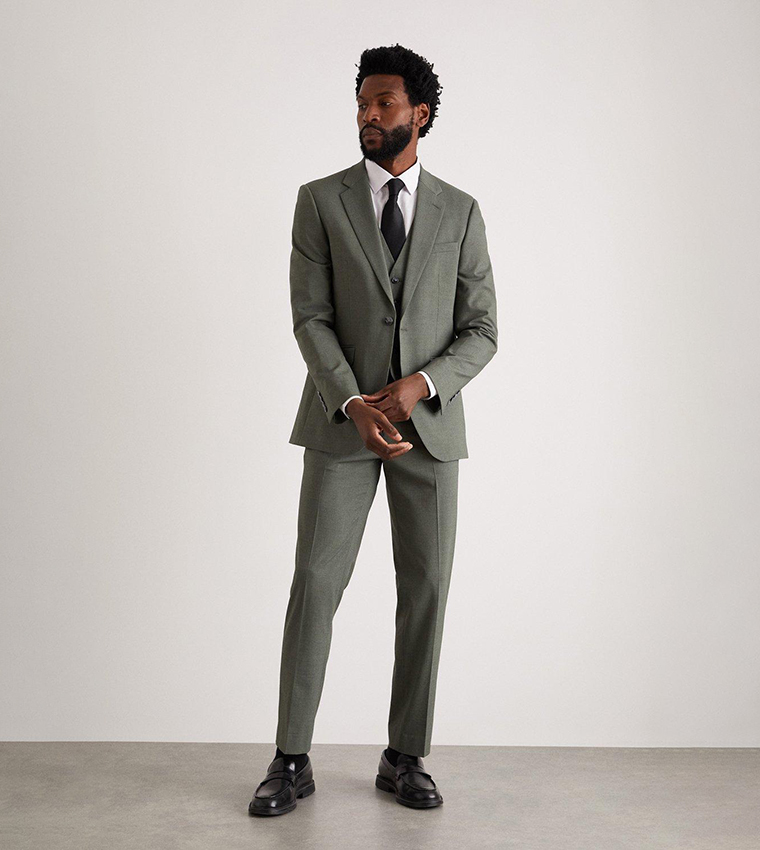 Buy Burton Slim Fit Khaki Fine Twill Blazer In Khaki 6thStreet Bahrain