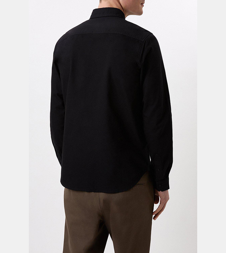 Long Sleeves Chest Pocket Oxford Shirt