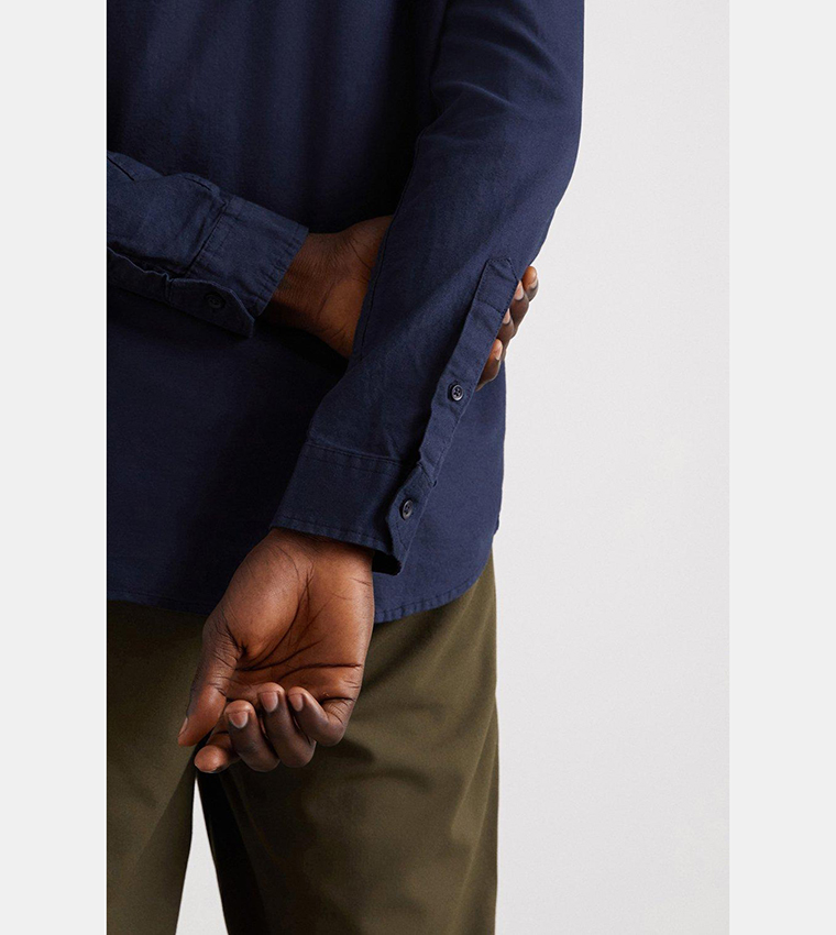Long Sleeves Chest Pocket Oxford Shirt