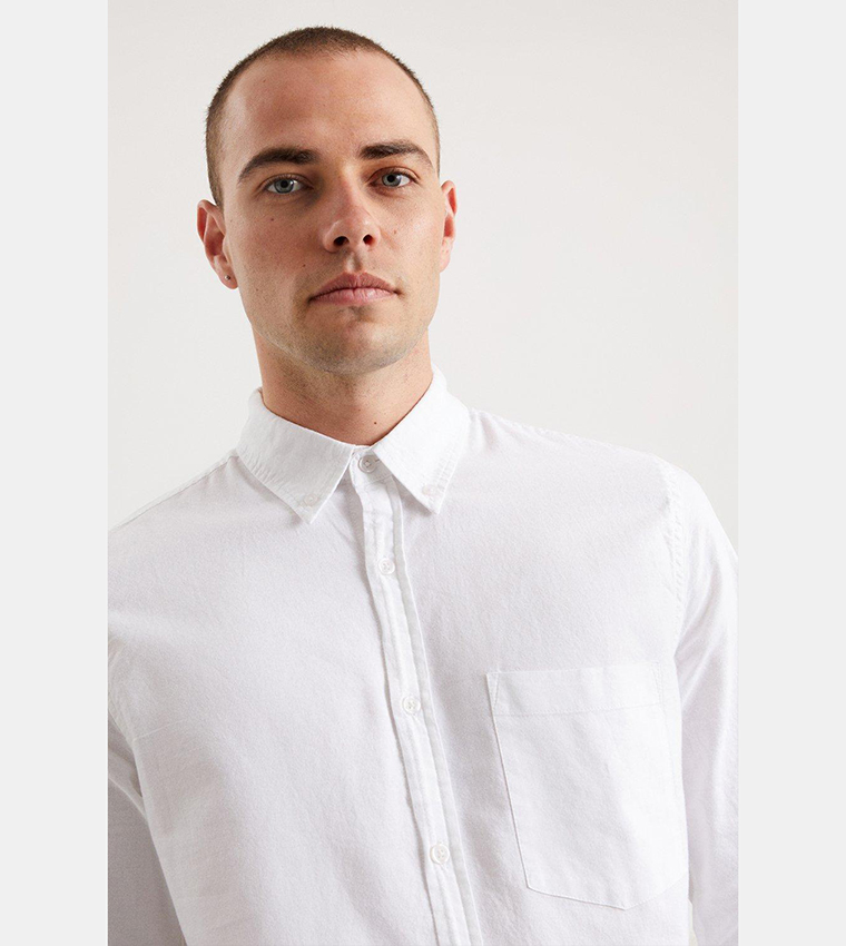 Long Sleeves Chest Pocket Oxford Shirt