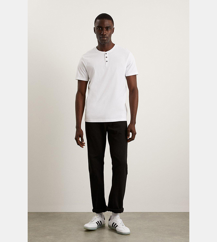 Buy Burton White Grandad Neck T Shirt In White 6thStreet UAE