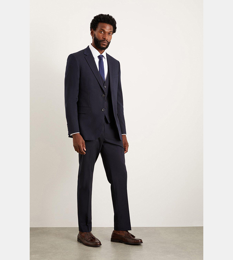 Buy Burton Tailored Fit Navy Blazer In Navy 6thStreet Saudi Arabia