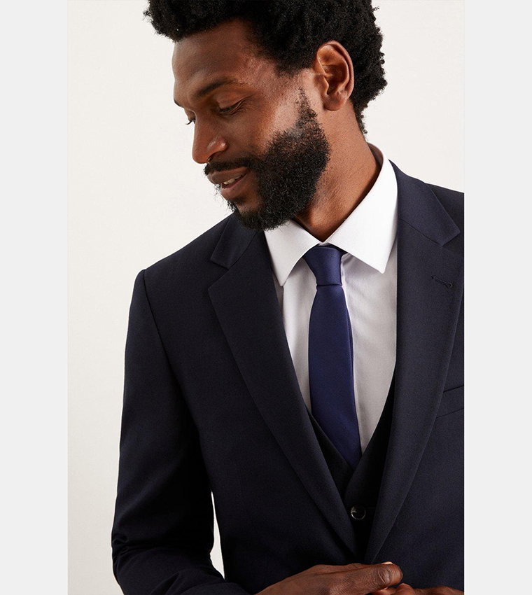 Buy Burton Tailored Fit Navy Blazer In Navy 6thStreet Saudi Arabia