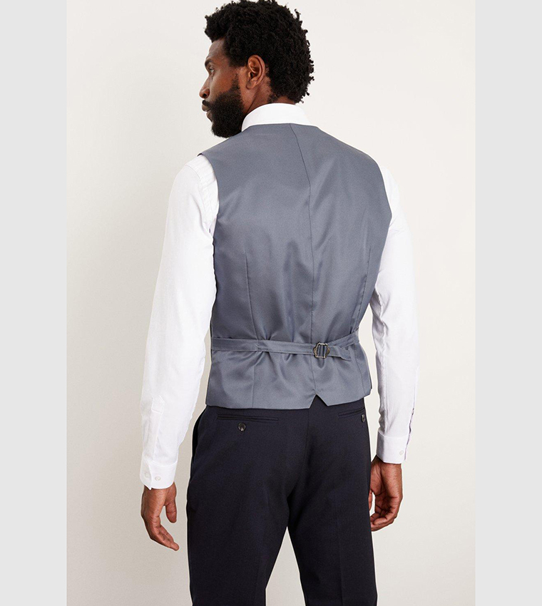 Tailored Fit Navy Essential Waistcoat