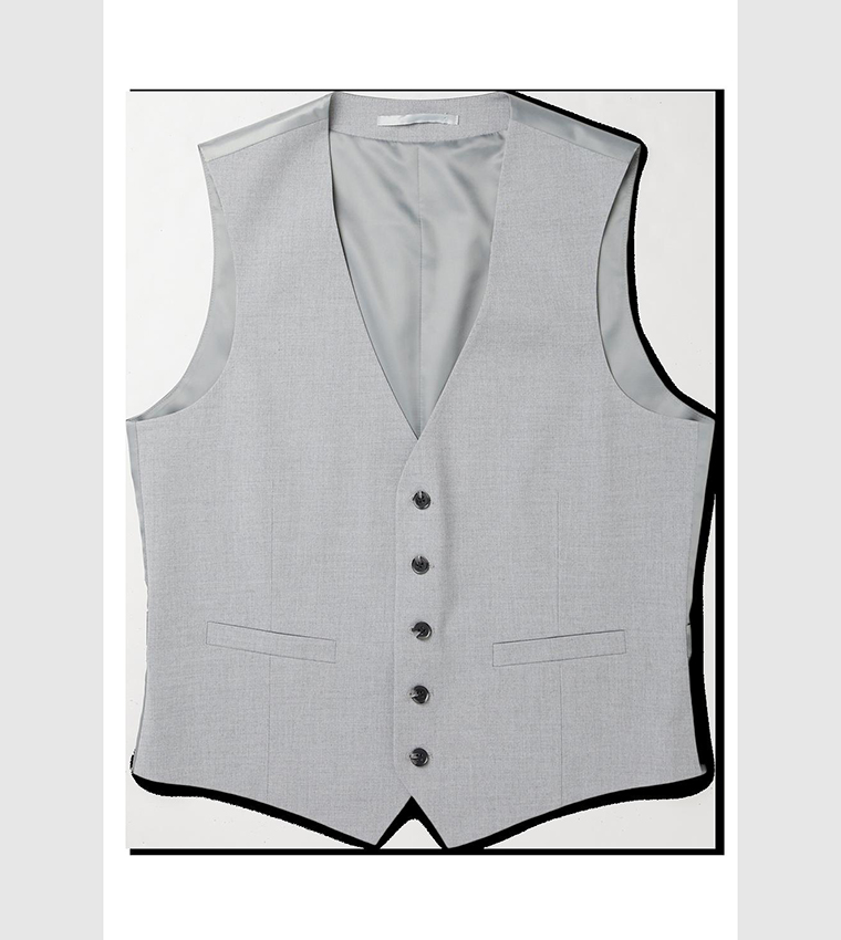Tailored Fit Navy Essential Waistcoat