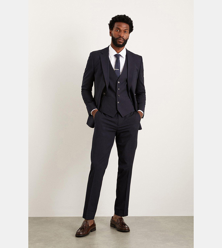 Slim Fit Navy Waistcoat