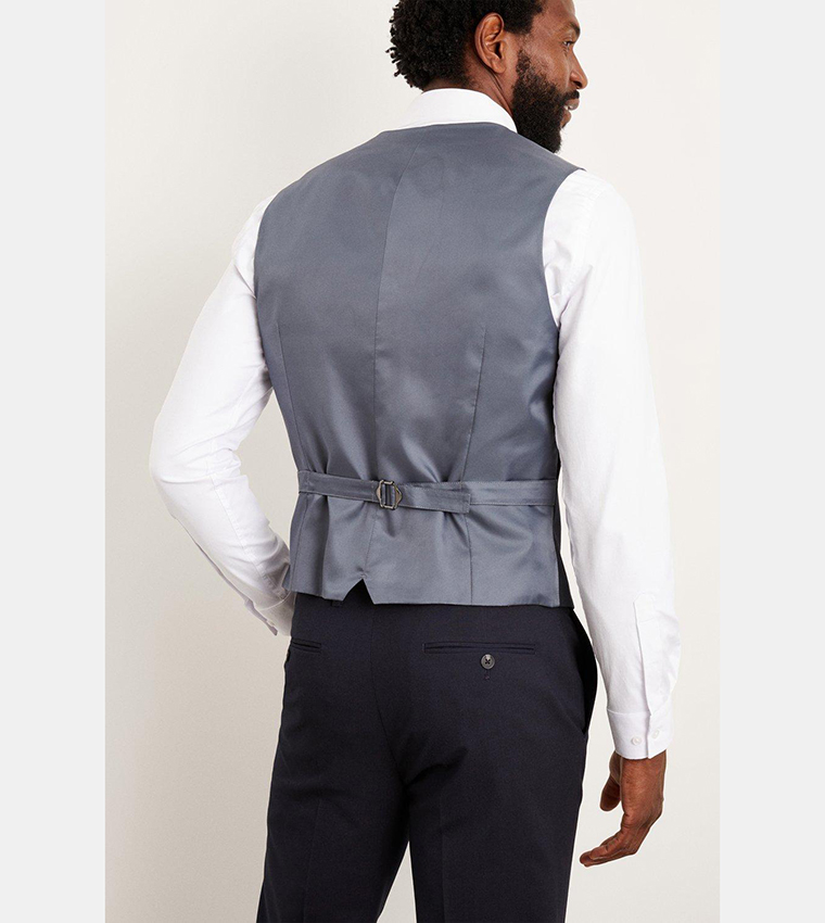 Slim Fit Navy Waistcoat