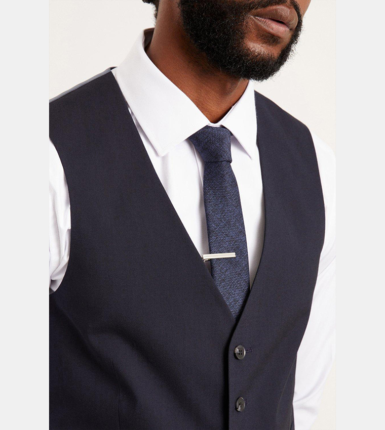 Slim Fit Navy Waistcoat