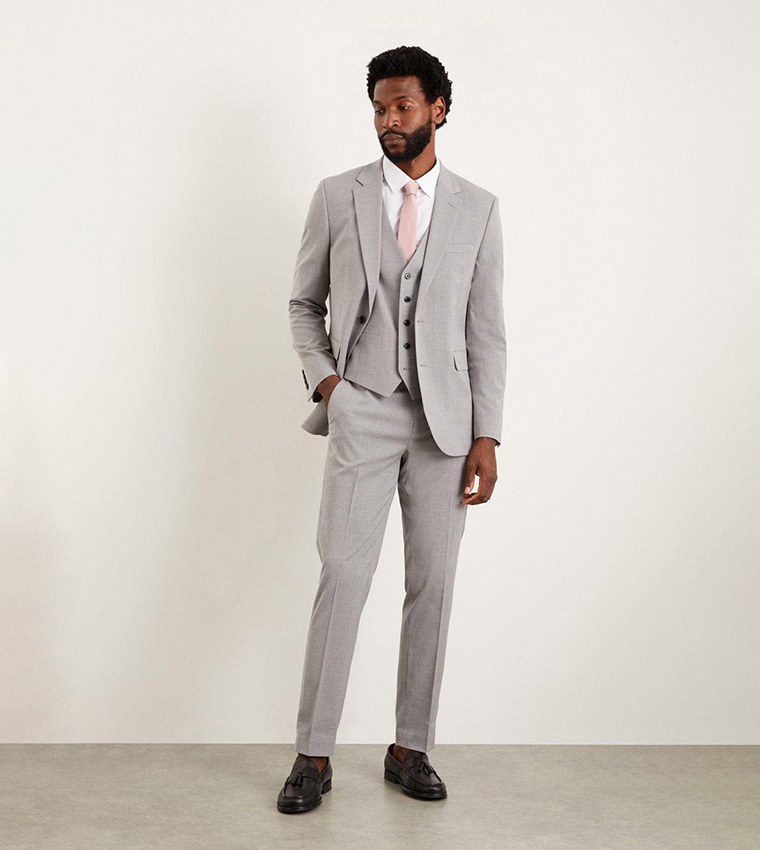 Buy Burton Slim Fit Light Grey Waistcoat In Grey 6thStreet UAE