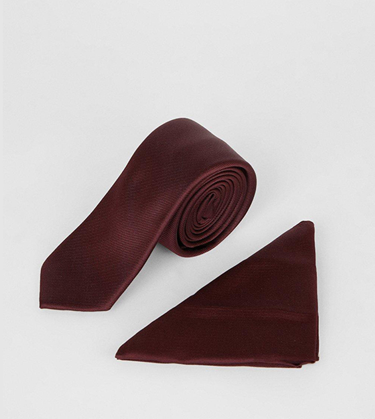 Textured Tie and Pocket Square Set