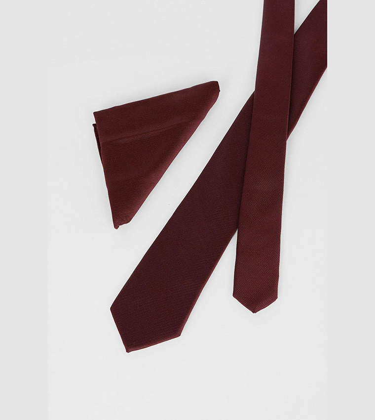 Textured Tie and Pocket Square Set