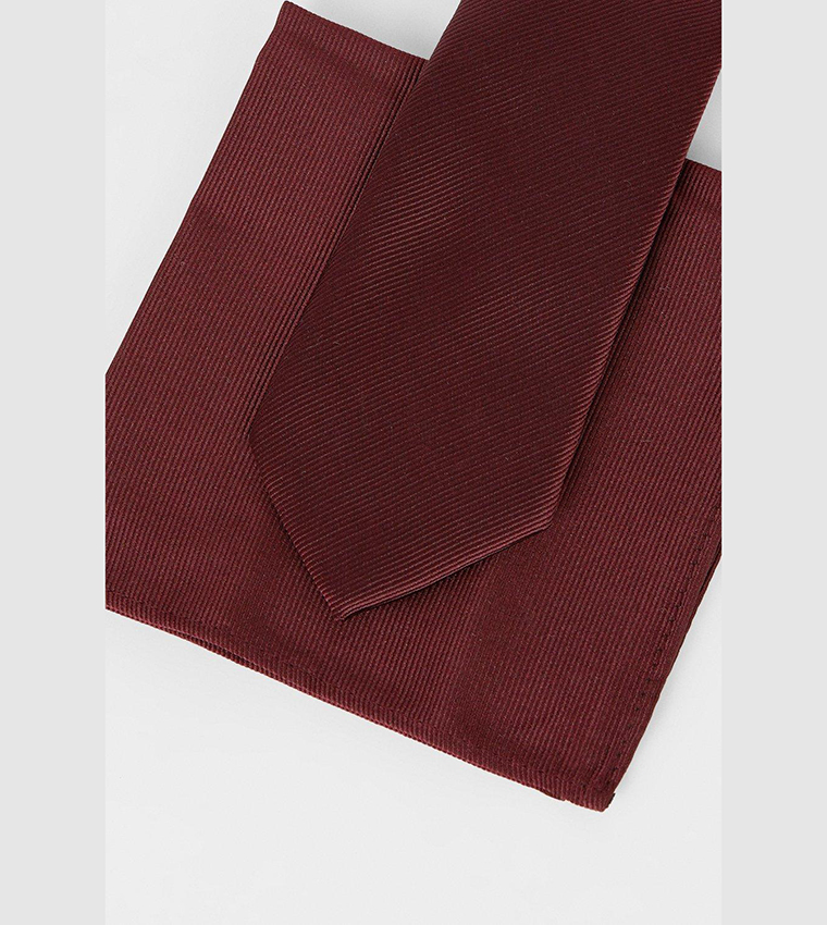Textured Tie and Pocket Square Set