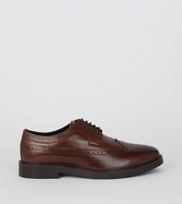 Leather brogues top