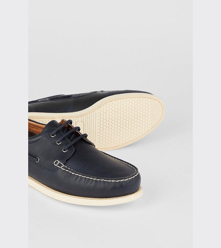 Buy Burton Navy Leather Lace Up Casual Shoes In Navy 6thStreet UAE