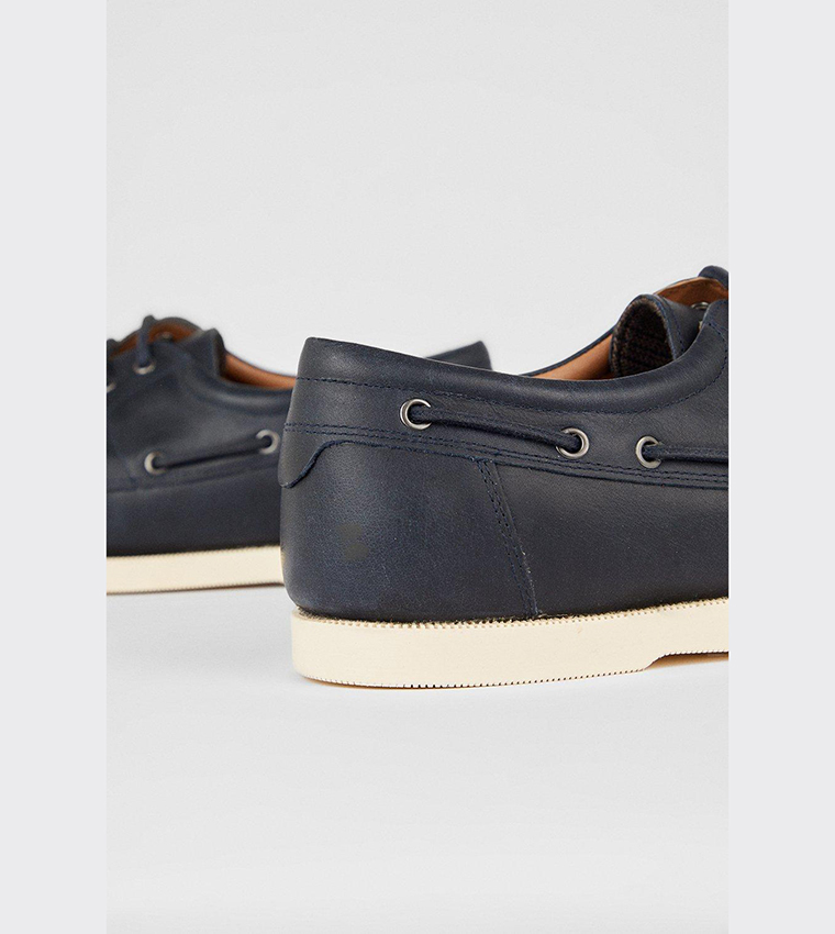 Buy Burton Navy Leather Lace Up Casual Shoes In Navy 6thStreet UAE