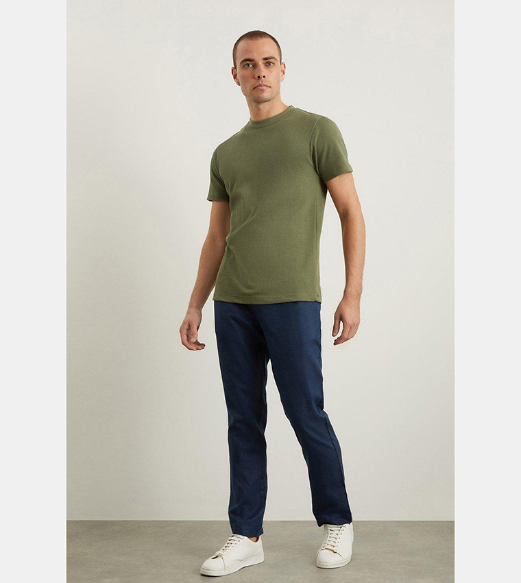 Khaki muscle fit shirt discount