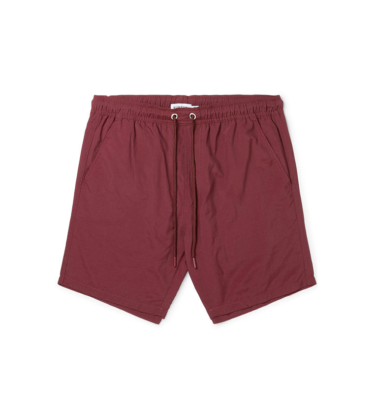 Buy Burton Burgundy Plain Crinkle Swim Short In Red 6thStreet Oman