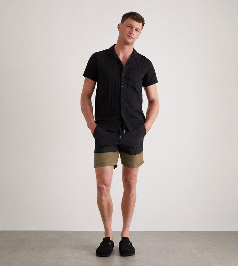 Buy Burton Black Color Block Swim Shorts In Black 6thStreet UAE