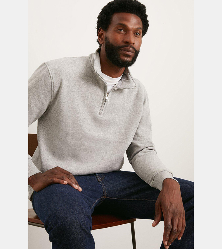 LON TWO SIDE SWEATSHIRT #04 Top Gray 新品 LON TWO SIDE SWEATSHIRT #04