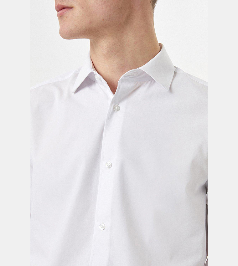 Tailored Fit White Formal Shirt