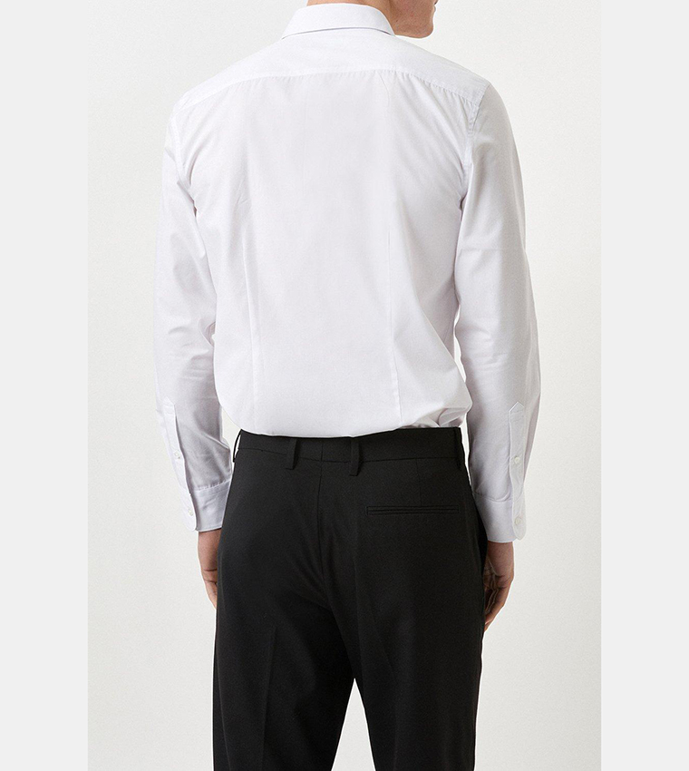 Tailored Fit White Formal Shirt