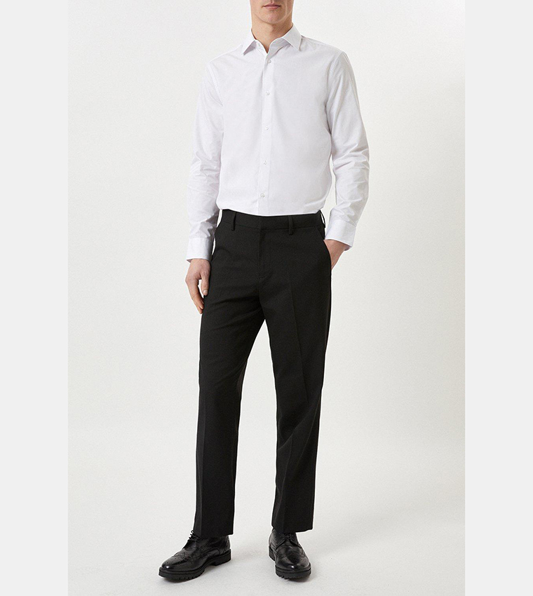 Tailored Fit White Formal Shirt
