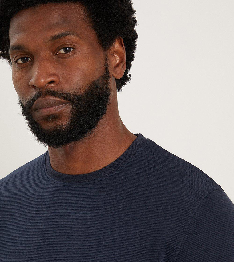Ribbed crew neck sweatshirt outlet