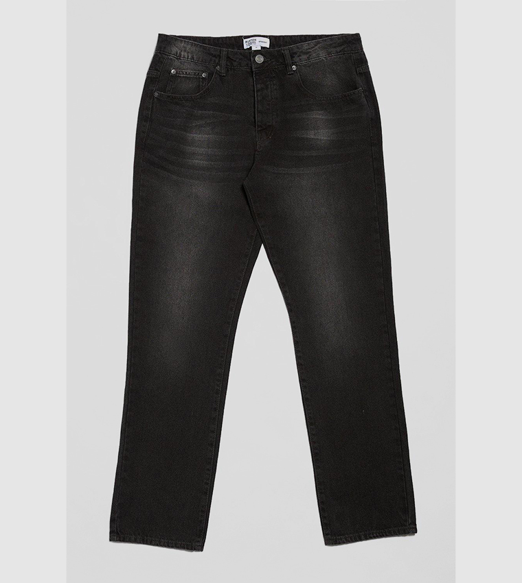 Buy Burton Black Wash Straight Fit Jeans In Black 6thStreet UAE