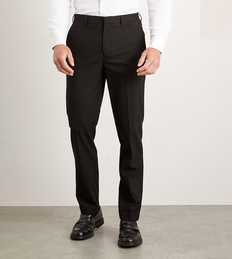 Black slimming trousers cheap