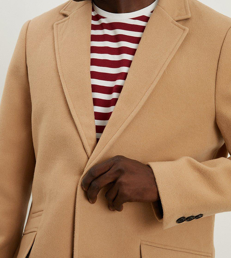 Buy Burton Signature 2 Button Epsom Coat In Camel 6thStreet Kuwait