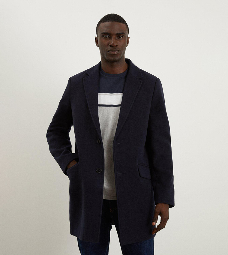 Buy Burton Signature 2 Button Epsom Coat In Navy 6thStreet Kuwait