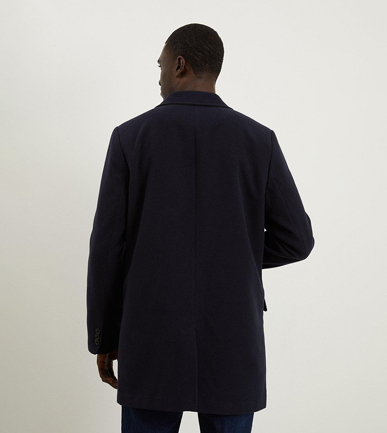 Mens navy epsom coat top