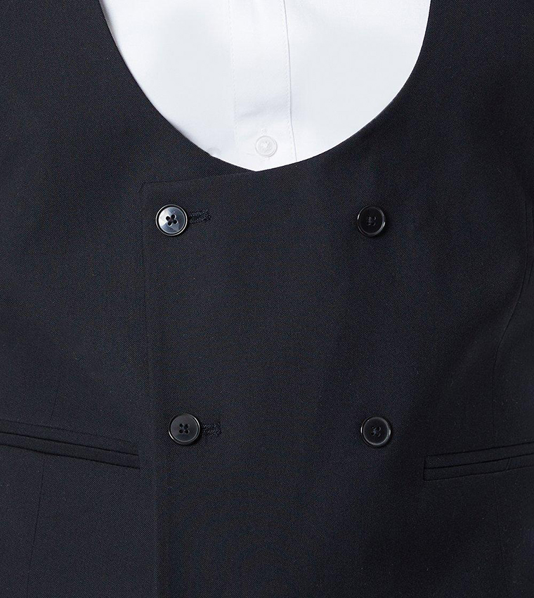 Tailored Fit Black Tuxedo Suit Waistcoat