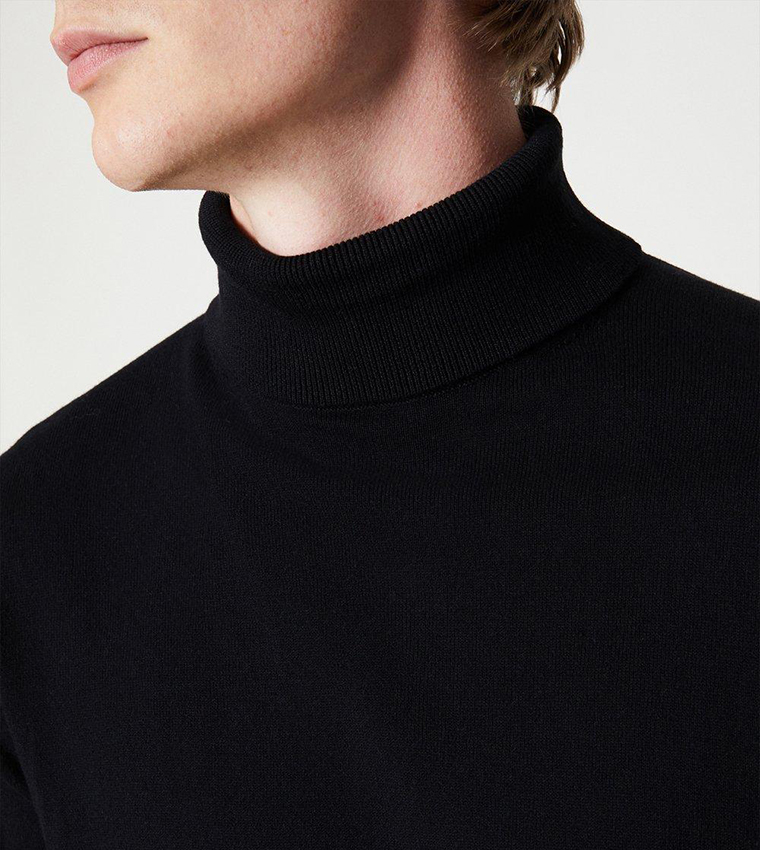Buy Burton Cotton Rich Roll Neck Jumper In Black 6thStreet Kuwait