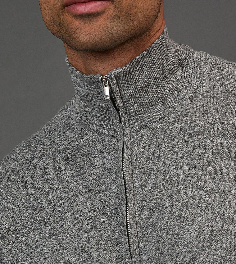 سويتر نص سحاب كم طويل