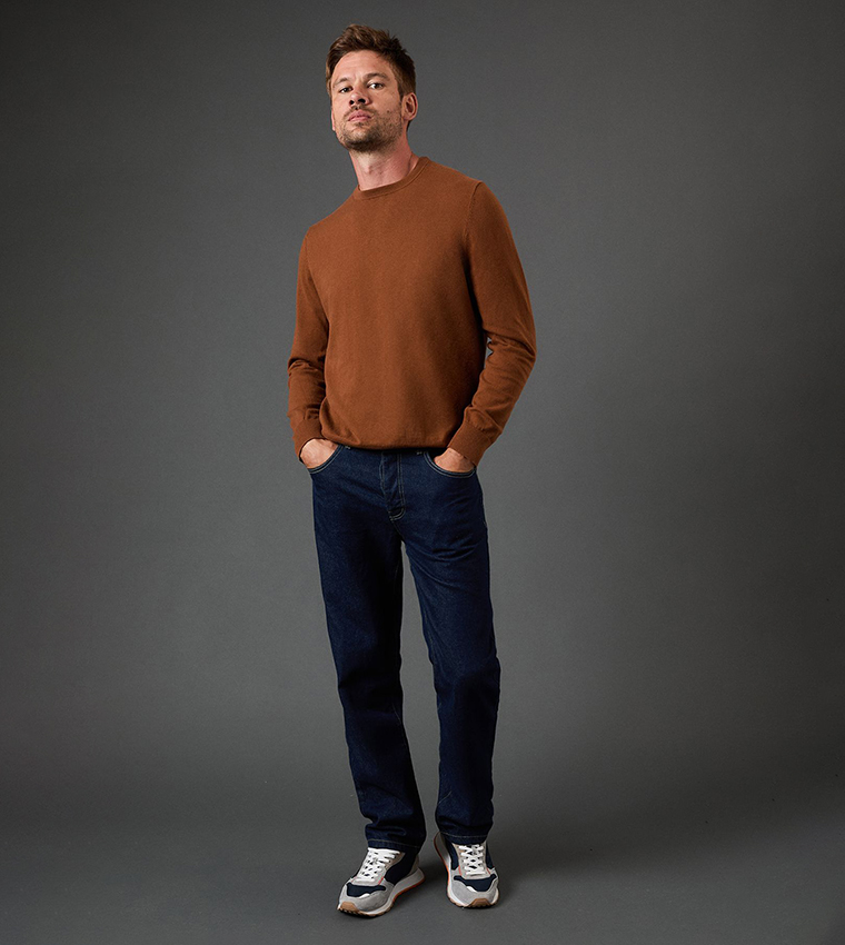 Knitted Crew Neck Sweater