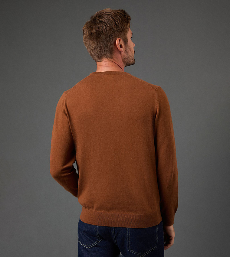 Knitted Crew Neck Sweater