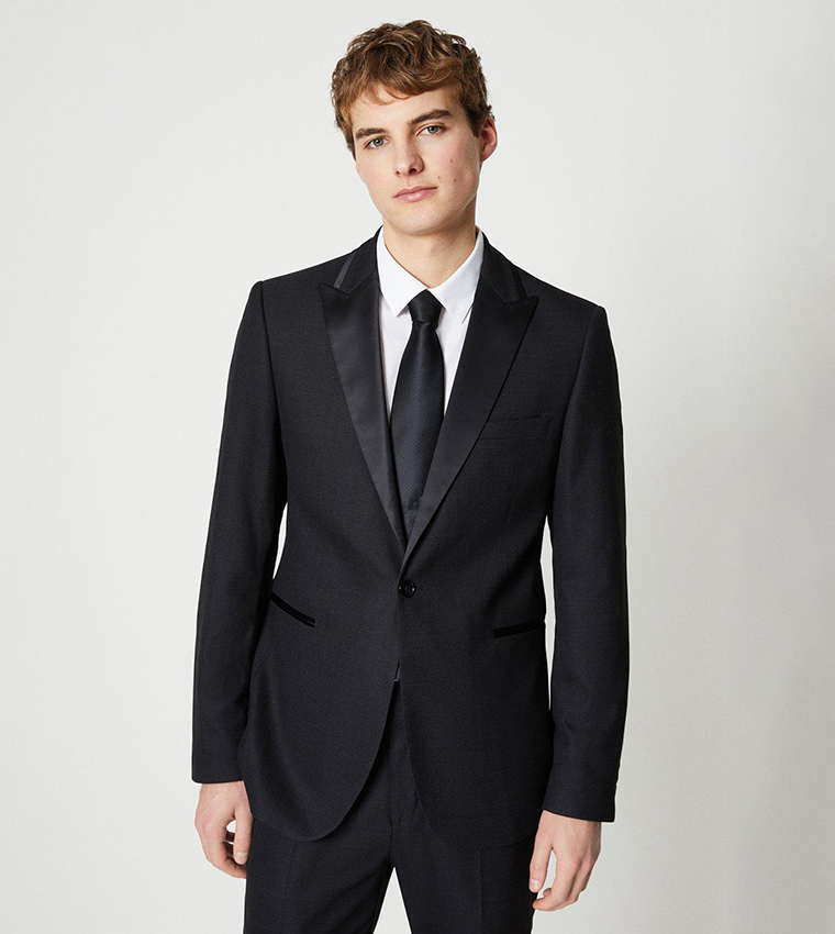 Burton black blazer top