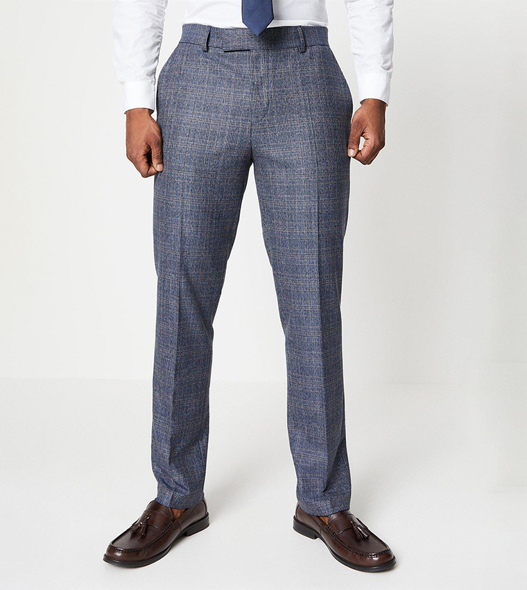 Burton blue best sale check suit