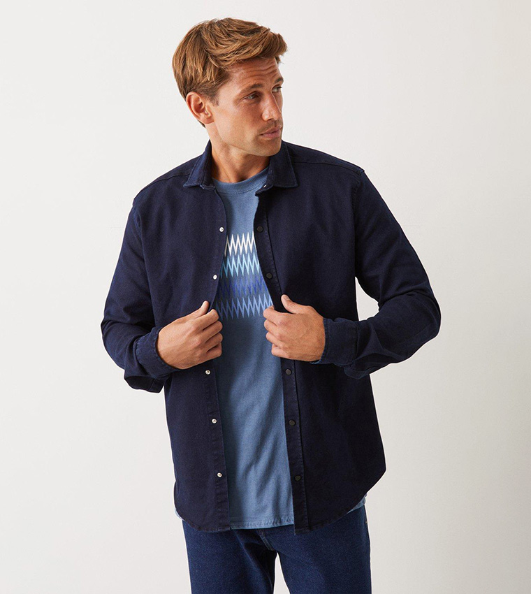 Burtons denim hot sale shirt