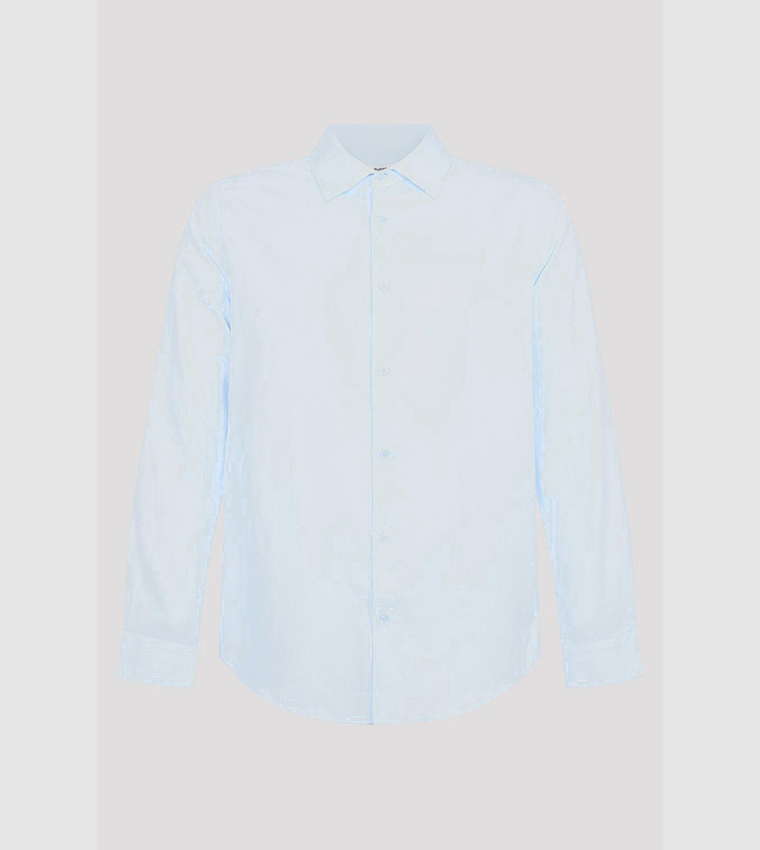 Tailored Fit Herringbone Weave Shirt