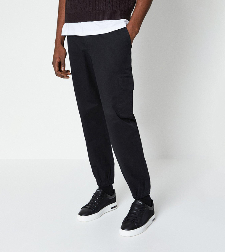 Buy Burton Solid Chino Joggers In Black 6thStreet Kuwait
