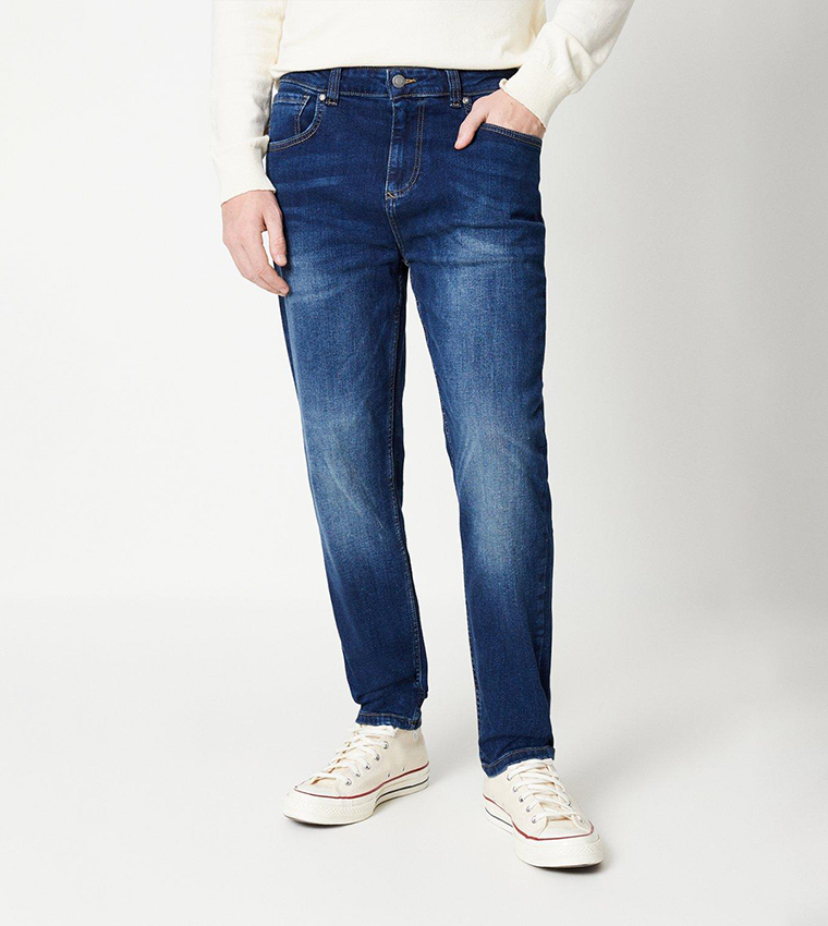 Faded Tapered Fit Jeans