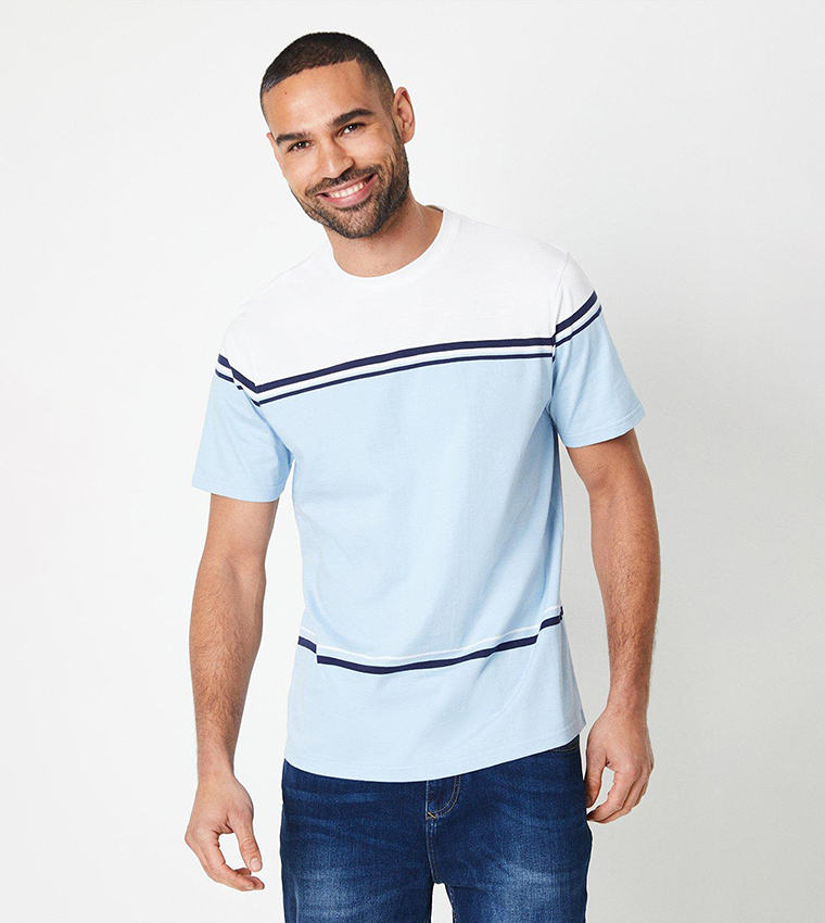 Color Block Crew Neck T-Shirt