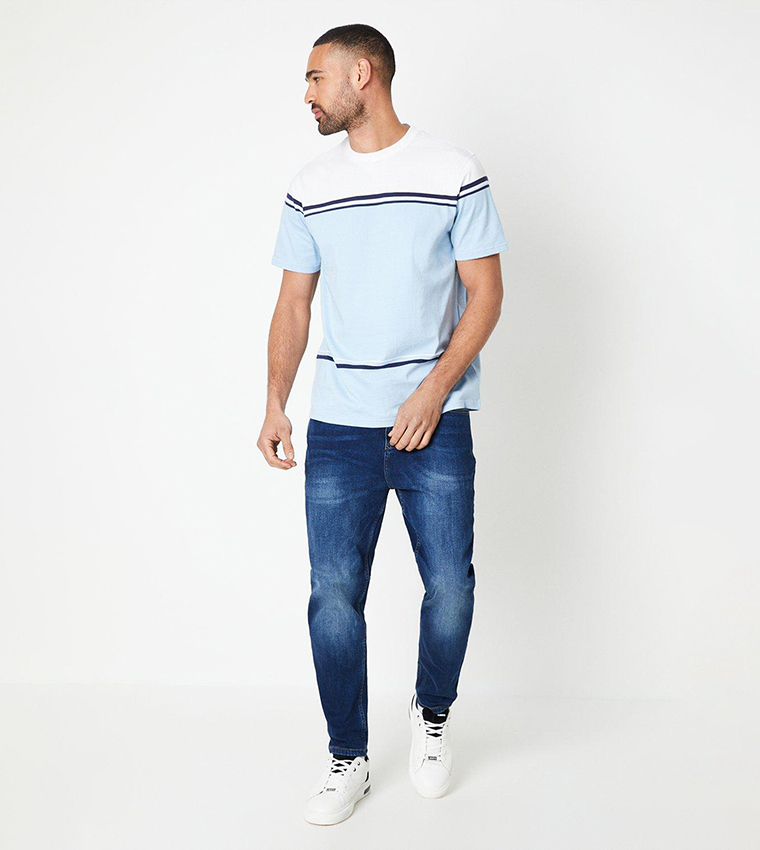 Color Block Crew Neck T-Shirt