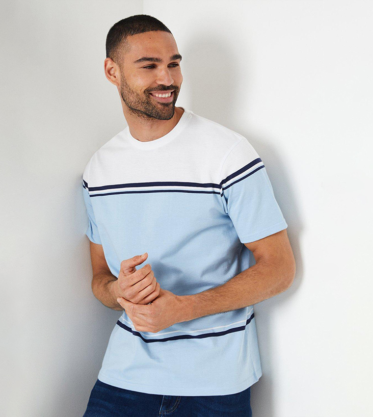Color Block Crew Neck T-Shirt