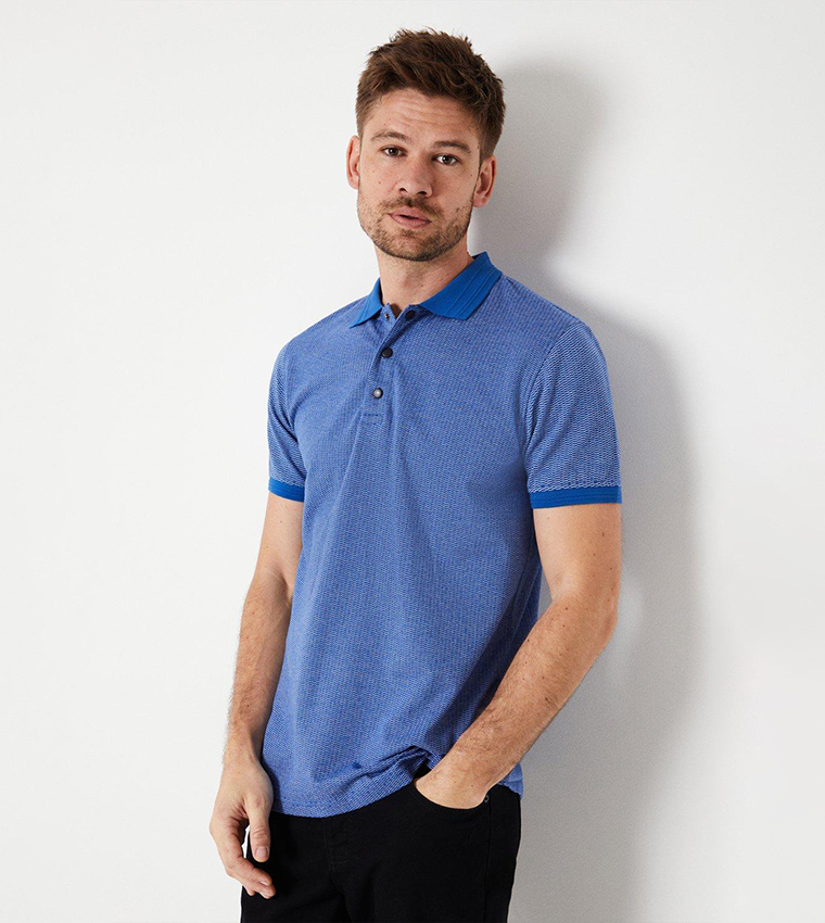 Dash Jacquard Short Sleeves Polo T-Shirt
